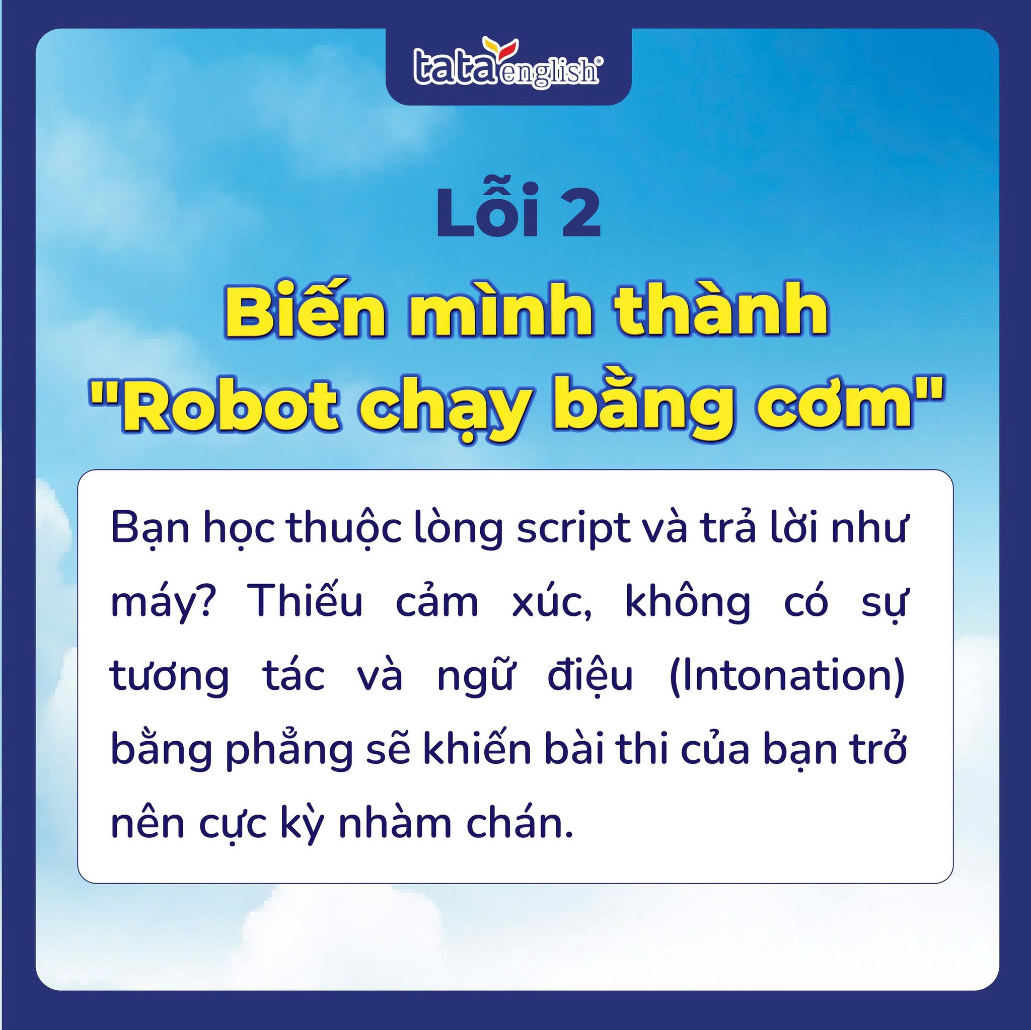 lỗi speaking IELTS 2